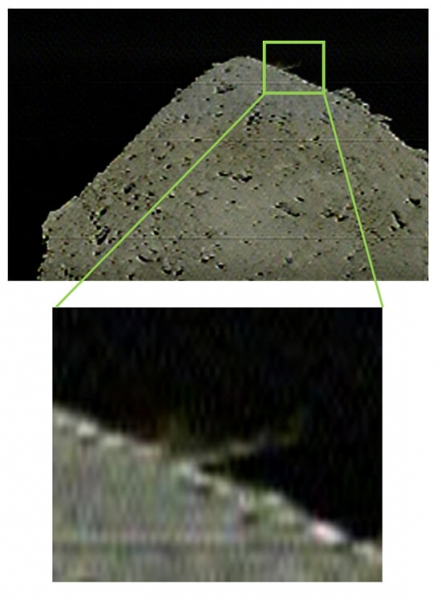 Зонд «Хаябуса-2» провел бомбардировку астероида Рюгу, создав на его поверхности кратер