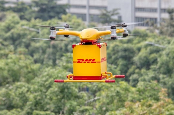 DHL Express запустила первый регулярный маршрут автоматизированной доставки дронами в городских условиях